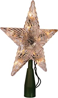 Kurt Adler Star Treetop 10-Light Set, 7-Inch, Clear image