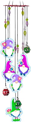 Spoontiques - Wind Chimes - Garden Décor - Decorative Chimes for Yard and Garden Decoration - Gnome Wind Chime,11878 image