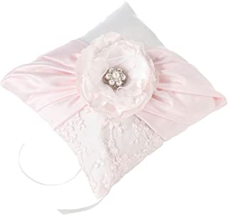 Lillian Rose Blush Vintage Chic Pink Wedding Ring Pillow, 7