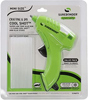 Surebonder Ultra Low Temperature Cool Shot Mini Glue Gun, Compact Size, Extra Safe at 10 Watts, Bonds Delicate Materials L... image