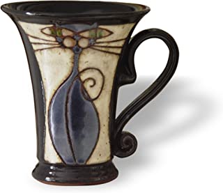 Funny Mug, Handmade Cat Mug, Pottery Mug, Artistic Ceramic Mug, Wheel Thrown Clay Mug, Unique Mug, Handcrafted Mug, Hand P... image