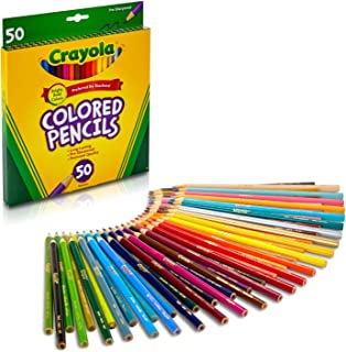 Crayola Colored Pencils, Assorted Colors, Arts and Craft Supplies, 50 Count, Gift image